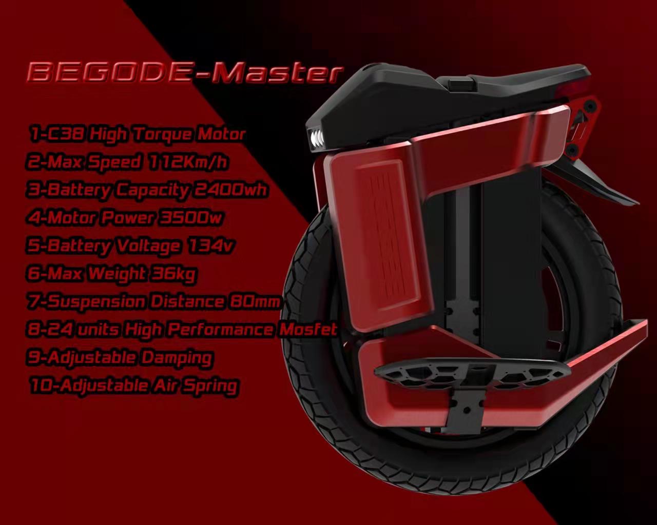 Begode Master V4 Electric Unicycle 50s